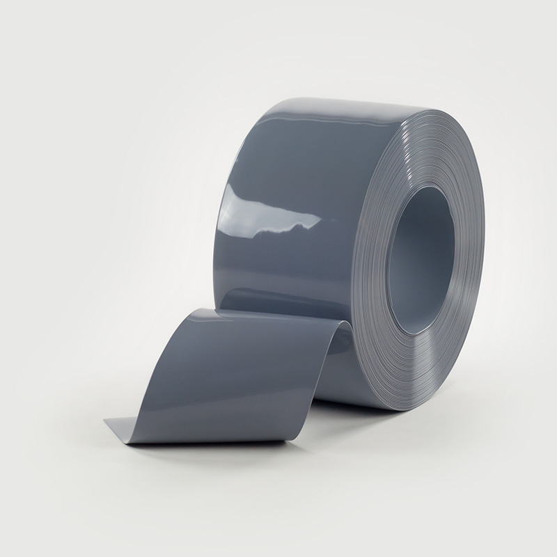 Grey flexible PVC roll for strip doors and curtain doors
