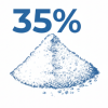 35% of chlorine derived from salt