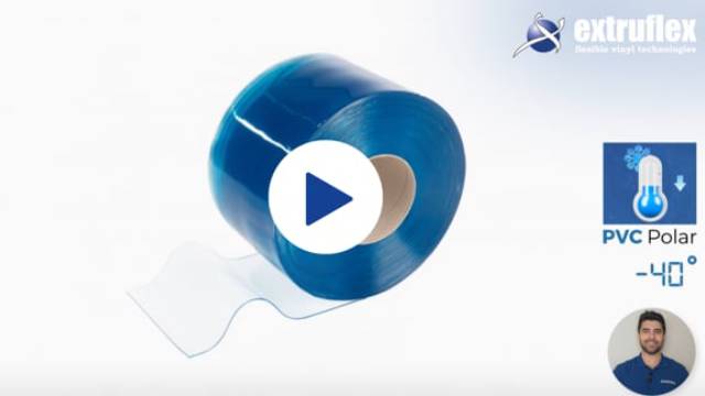 As tiras de PVC Polar são projetadas para ambientes de congelamento e armazenamento refrigerado, permanecem flexíveis até -25 °C e contribuem para o controle térmico, a redução de perdas de energia e a eficiência operacional.