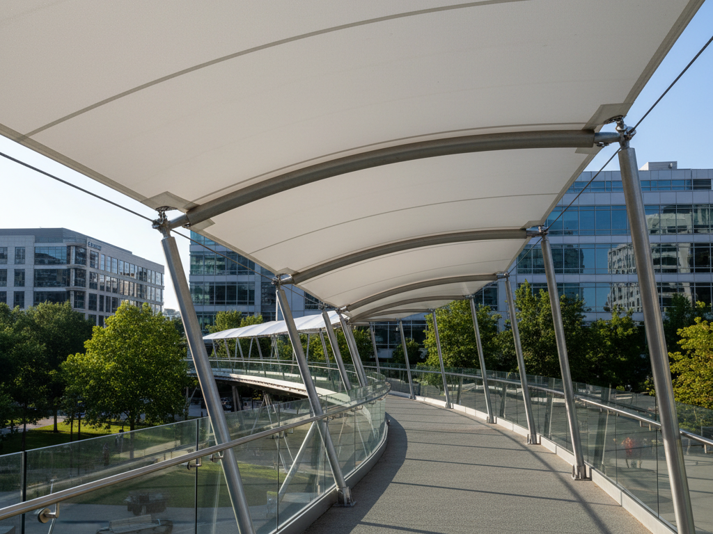 coatflex Architectural tensioned walkway canopy
