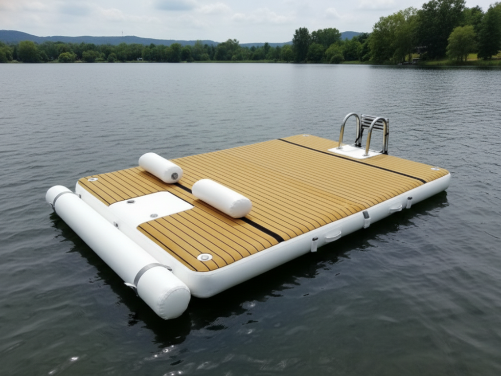 inflatable dock using coatflex