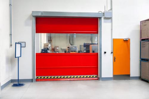 Toile enduite - porte rapide