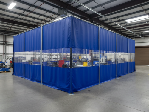 blue coated pvc enclosure